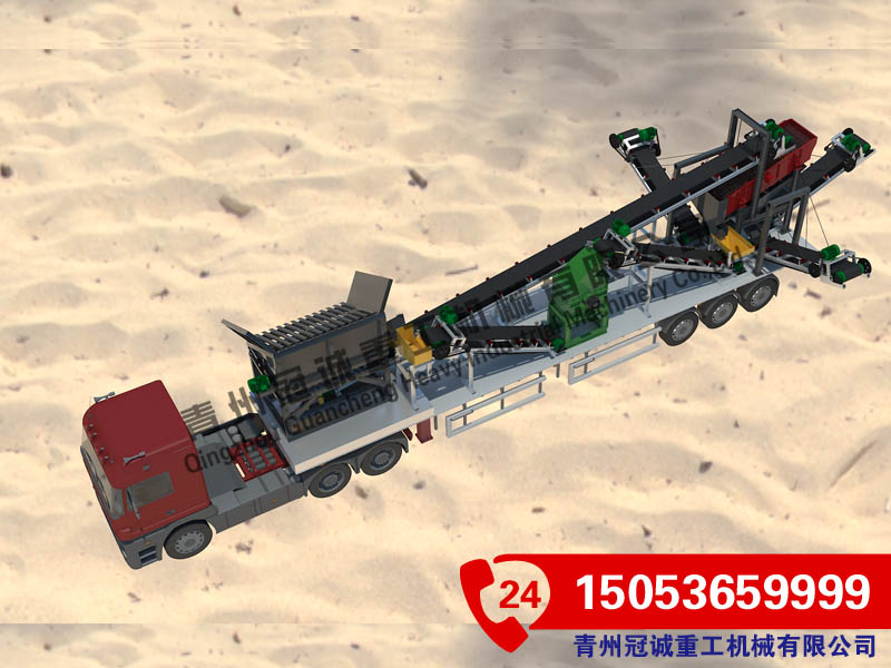 移動式分離破碎制砂設備 移動式分離破碎制砂設備